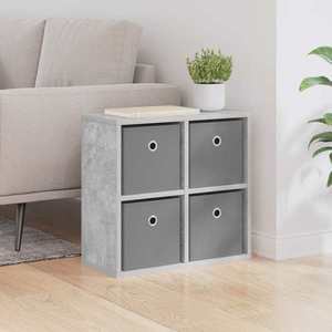 vidaXL Bufet cu sertar Gri din beton 49, 5 x 22 x 47 cm imagine