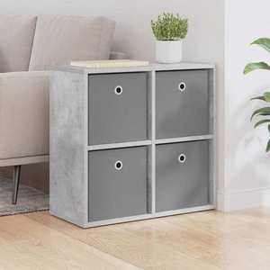 vidaXL Bufet cu sertar Gri din beton 59, 5 x 27 x 57 cm imagine