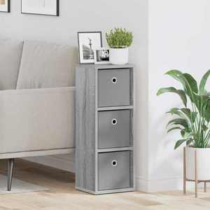 vidaXL Bufet cu sertar Gri Sonoma 25, 5 x 22 x 69, 5 cm imagine
