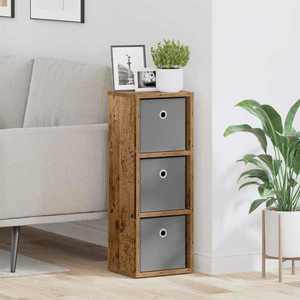 vidaXL Bufet cu sertar Lemn vechi 25, 5 x 22 x 69, 5 cm imagine