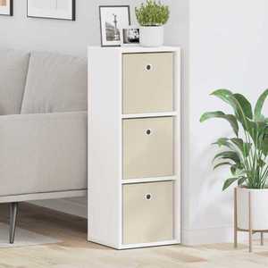 vidaXL Bufet cu sertar Alb 30, 5 x 27 x 84, 5 cm imagine