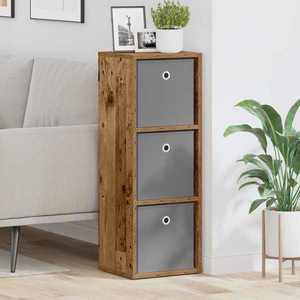 vidaXL Bufet cu sertar Lemn vechi 30, 5 x 27 x 84, 5 cm imagine