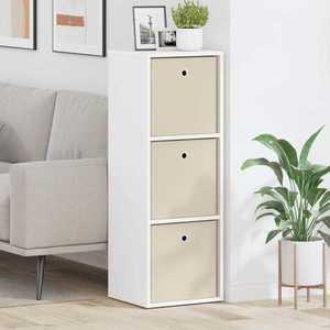 vidaXL Bufet cu sertar Alb 35 x 32 x 99, 5 cm imagine