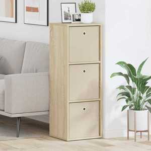 vidaXL Bufet cu sertar Stejar Sonoma 35 x 32 x 99, 5 cm imagine