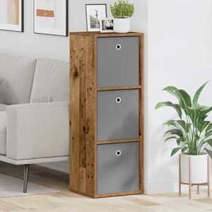 vidaXL Bufet cu sertar Lemn vechi 35 x 32 x 99, 5 cm imagine