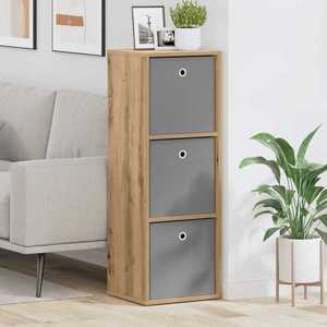 vidaXL Bufet cu sertar Stejar Artizanal 35 x 32 x 99, 5 cm imagine