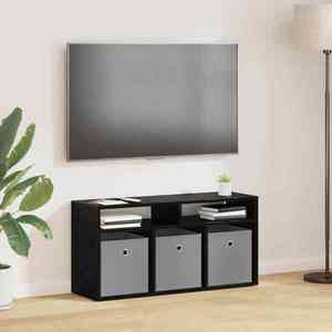 vidaXL Bucătărie joasă cu sertar Stejar Negru 87 x 27, 5 x 43 cm imagine