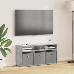 vidaXL Bucătărie joasă cu sertar Gri din beton 87 x 27, 5 x 43 cm imagine