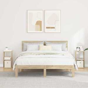 vidaXL Noptieră 2 pcs Stejar Sonoma 25, 5 x 22 x 49, 5 cm Lemn compozit imagine
