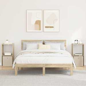 vidaXL Noptieră 2 pcs Stejar Sonoma 35 x 32 x 68, 5 cm Lemn compozit imagine