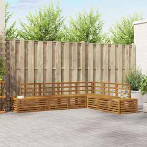 vidaXL Set de canapele de exterior natural 273 x 213, 5 x 73 cm imagine