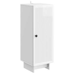 vidaXL Bufet Alb foarte lucios 33 x 34, 5 x 90 cm Lemn prelucrat imagine