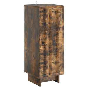 vidaXL Bufet Stejar fumuriu 33 x 34, 5 x 90 cm Lemn prelucrat imagine