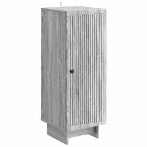 vidaXL Bufet Sonoma gri 33 x 34, 5 x 90 cm Lemn prelucrat imagine