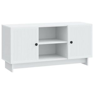 vidaXL Cabinet TV 102 x 34, 5 x 50 cm Alb Lemn prelucrat imagine