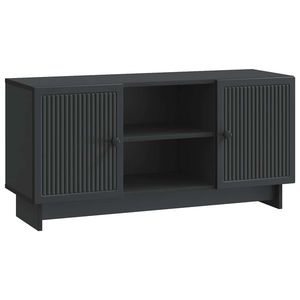 vidaXL Cabinet TV 102 x 34, 5 x 50 cm Negru Lemn prelucrat imagine