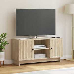 vidaXL Cabinet TV 102 x 34, 5 x 50 cm Stejar Sonoma Lemn prelucrat imagine