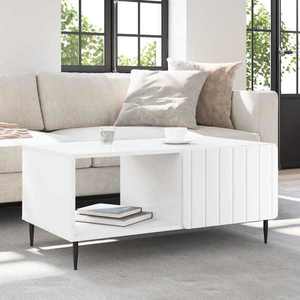vidaXL Masă de cafea Alb 90 x 50 x 40 cm Lemn prelucrat imagine