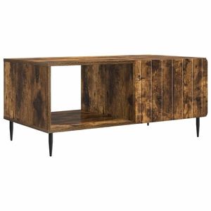 vidaXL Masă de cafea Stejar fumuriu 90 x 50 x 40 cm Lemn prelucrat imagine