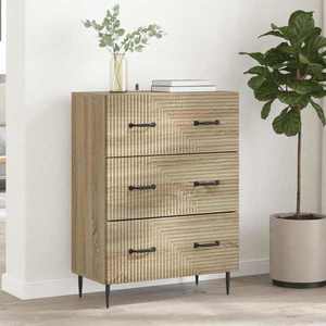 vidaXL Dulap cu sertare Stejar Sonoma 66 x 34, 5 x 89, 5 cm imagine