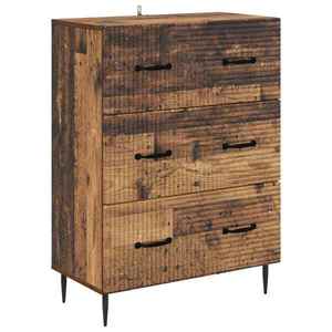 vidaXL Dulap cu sertare Lemn vechi 66 x 34, 5 x 89, 5 cm Lemn prelucrat imagine