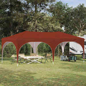 vidaXL Cort de Petrecere Pop-up Terracota 575 x 288 x 245 cm imagine