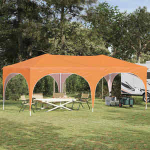 vidaXL Cort de Petrecere Pop-up Portocaliu 575 x 288 x 245 cm imagine