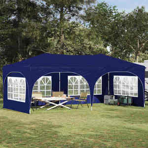 vidaXL Cort de Petrecere Pop-up albastru 575 x 288 x 245 cm imagine