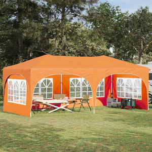 vidaXL Cort de Petrecere Pop-up Portocaliu 575 x 288 x 245 cm imagine