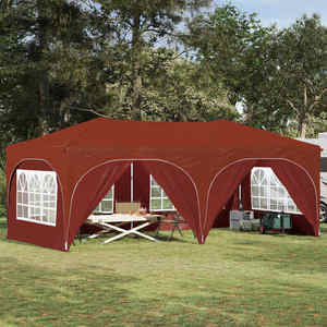 vidaXL Cort de Petrecere Pop-up Terracota 575 x 288 x 245 cm imagine