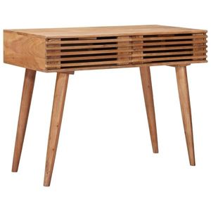 vidaXL Birou cu sertar cu depozitare natural 100 x 48 x 76 cm imagine