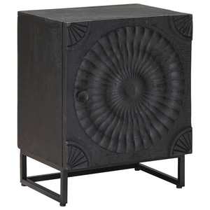 vidaXL Dulap de noapte Negru 40 x 30 x 50 cm imagine