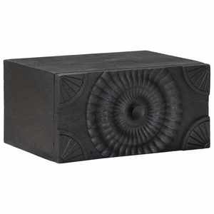vidaXL Dulap de noapte cu sertar Negru 40 x 30 x 20 cm imagine