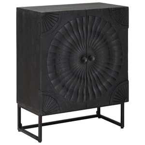 vidaXL Bufet Negru 55 x 30 x 70 cm imagine