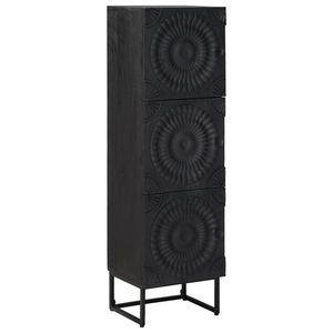 vidaXL Bufet Negru 35 x 30 x 120 cm imagine