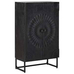 vidaXL Bufet Negru 55 x 30 x 95 cm imagine