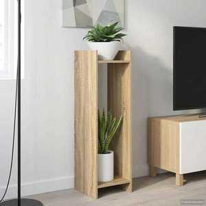 vidaXL Suport pentru plante 2 pcs Stejar Sonoma 30 x 30 x 100 cm imagine