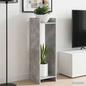vidaXL Suport pentru plante Gri Beton 30 x 30 x 100 cm Lemn prelucrat imagine