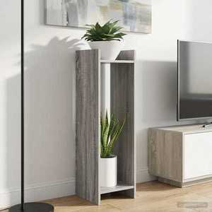 vidaXL Suport pentru plante Sonoma gri 30 x 30 x 100 cm Lemn prelucrat imagine