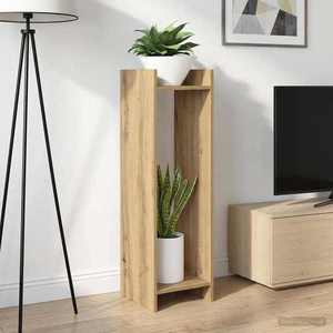 vidaXL Suport pentru plante 2 pcs Stejar Artizanal 30 x 30 x 100 cm imagine