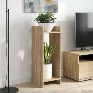vidaXL Suport pentru plante 2 pcs Stejar Sonoma 30 x 30 x 80 cm imagine