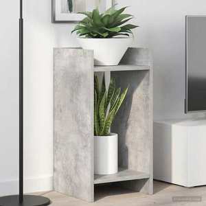 vidaXL Suport pentru plante Gri Beton 30 x 30 x 60 cm Lemn prelucrat imagine