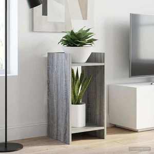 vidaXL Suport pentru plante Sonoma gri 30 x 30 x 60 cm Lemn prelucrat imagine