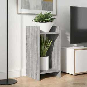 vidaXL Suport pentru plante cu raft 2 pcs Sonoma gri 30 x 30 x 60 cm imagine