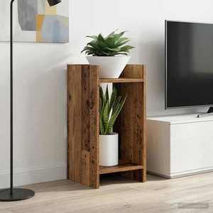 vidaXL Suport pentru plante Lemn vechi 30 x 30 x 60 cm Lemn prelucrat imagine