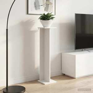 vidaXL Suport pentru plante 2 pcs Alb 25 x 25, 5 x 100, 5 cm imagine