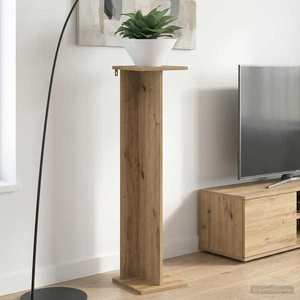 vidaXL Suport pentru plante Stejar Artizanal 25 x 25, 5 x 100, 5 cm imagine