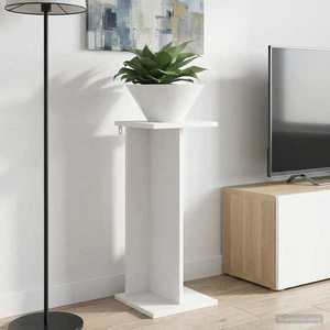 vidaXL Suport pentru plante 2 pcs Alb 25 x 25, 5 x 60, 5 cm imagine