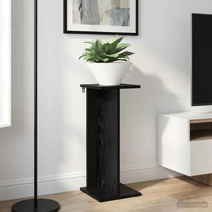 vidaXL Suport pentru plante 2 pcs Stejar Negru 25 x 25, 5 x 60, 5 cm imagine