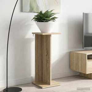 vidaXL Suport pentru plante 2 pcs Stejar Sonoma 25 x 25, 5 x 60, 5 cm imagine